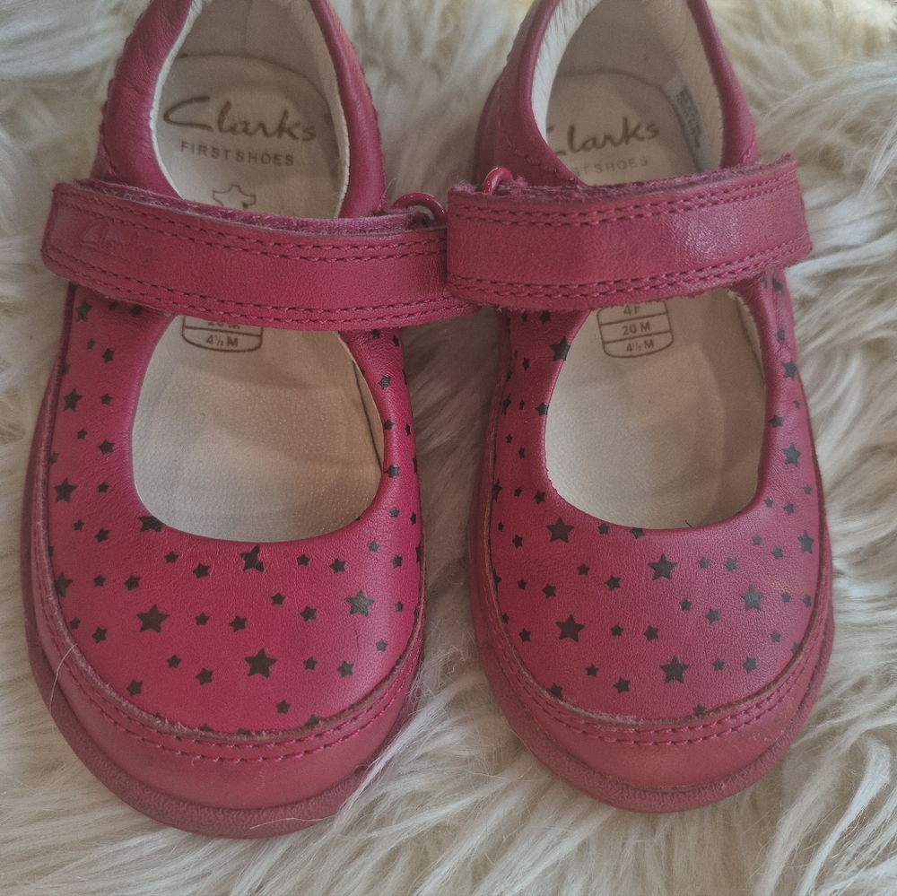 Clarks Kids Pink Star Shoes
